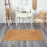 6ft. x 4ft. Handwoven Natural Fiber Beacon Jute Rug