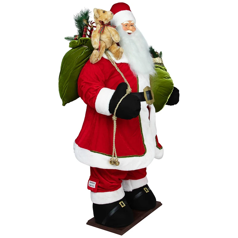 5ft. Red Musical Inflatable Santa Claus Christmas Figurine