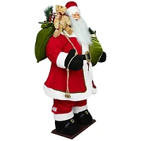 5ft. Red Musical Inflatable Santa Claus Christmas Figurine
