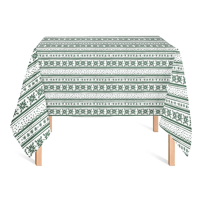 58" Green Pattern Tablecloth
