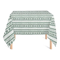 58" Green Pattern Tablecloth