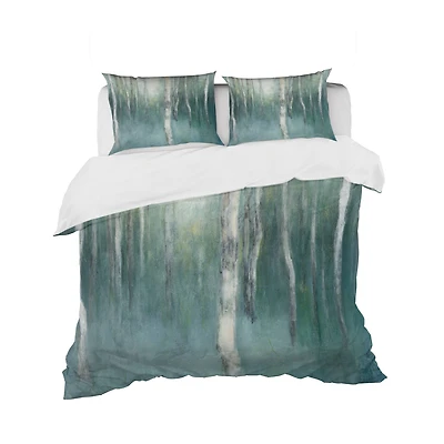 Designart 'Green Forest Dream' Cottage Bedding Set