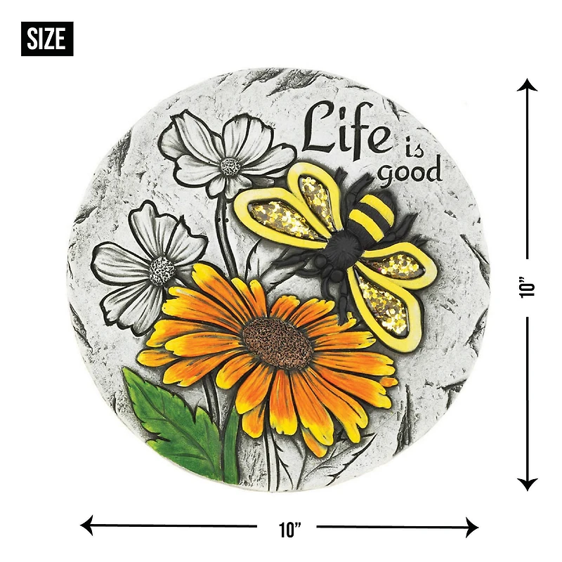 Life Is Good Sunflower Stepping Stone
