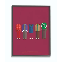 Stupell Industries Big Bang Theory Character's Fashion Framed Wall Art