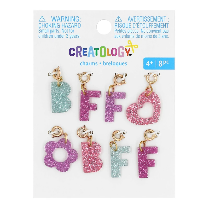 Glittery BFF Charms by Creatology™