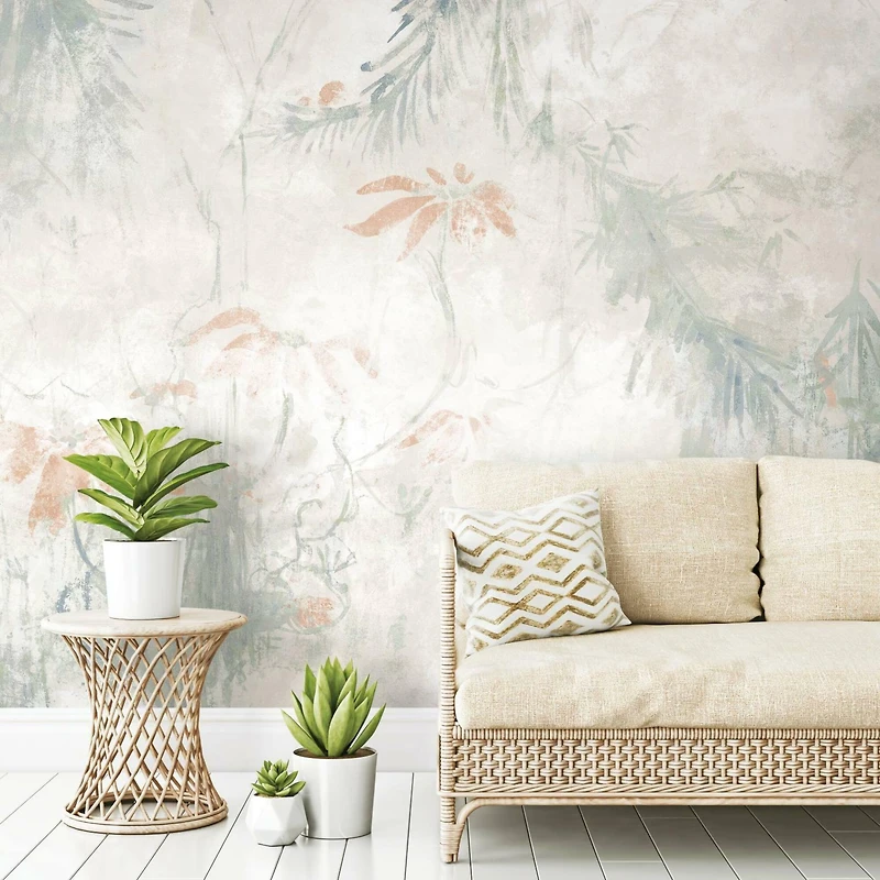 RoomMates Jungle Lily Mural Peel & Stick Wallpaper