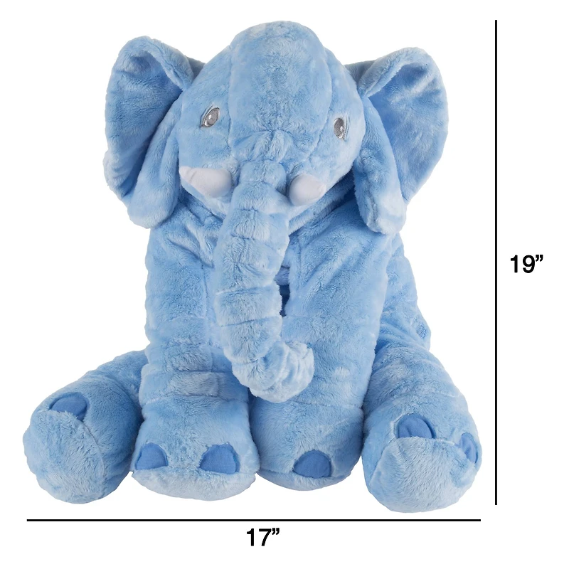 Toy Time Blue Stuffed Elephant Plush Friend