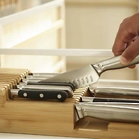 Joseph Joseph DrawerStore Bamboo Large 2-tier in-drawer knife organizer