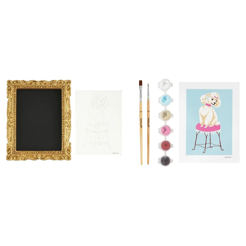 Poodle Paint-by-Number Framed Mini Kit by Artist's Loft®