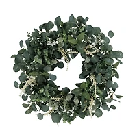 24" Eucalyptus Floral Spring Wreath