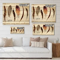 Designart - Exotic Vibrant Boho Feathers