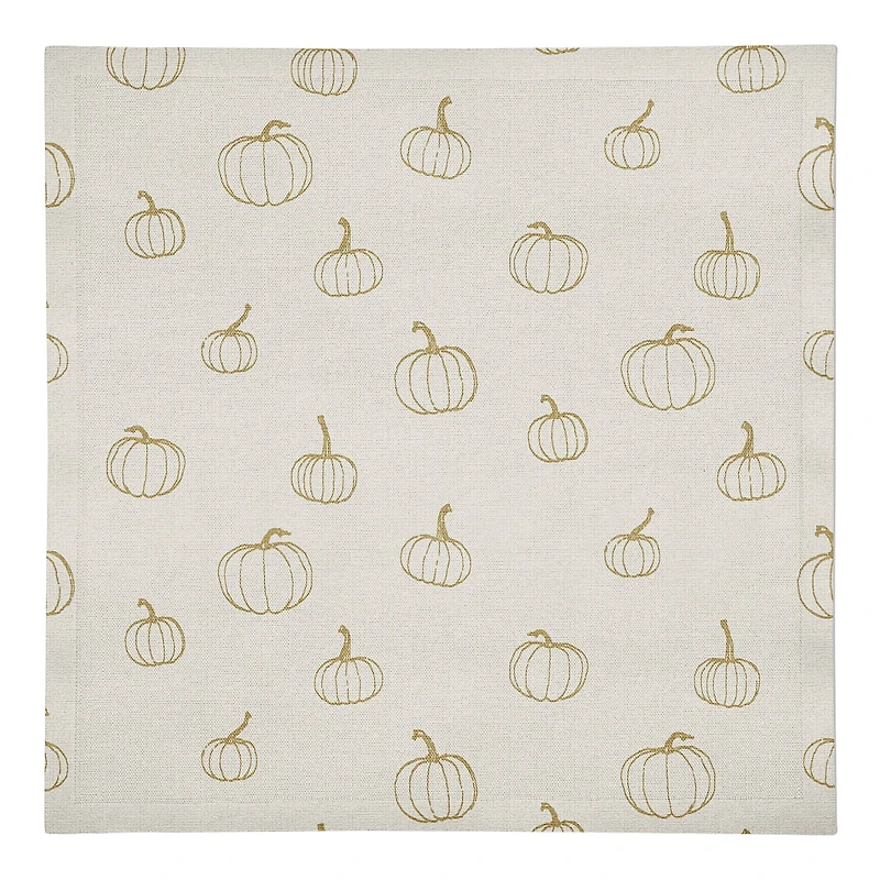 Mini Pumpkin Pattern Cotton Twill Napkin