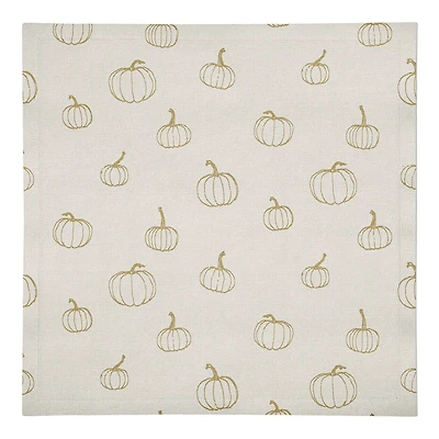 Mini Pumpkin Pattern Cotton Twill Napkin