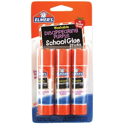 24 Packs: 3 ct. (72 total) Elmer's® Washable School Glue Sticks