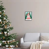 Stupell Industries Happy Holidays Happy Snowman Framed Giclee Art