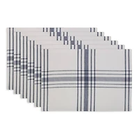 DII® Home Sweet Farmhouse French Blue Cotton Placemats, 6ct.