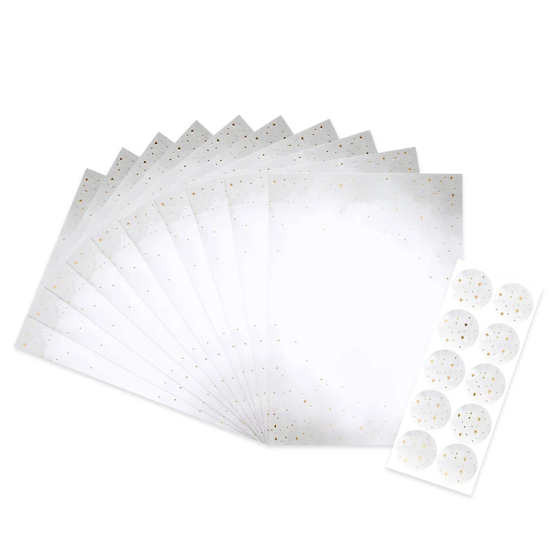 Gold Stars Flat Cards & Envelopes by Recollections™, 5" x 7"