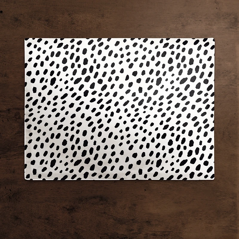 Monochromatic Spot Pattern 18" x 14" Cotton Twill Placemat