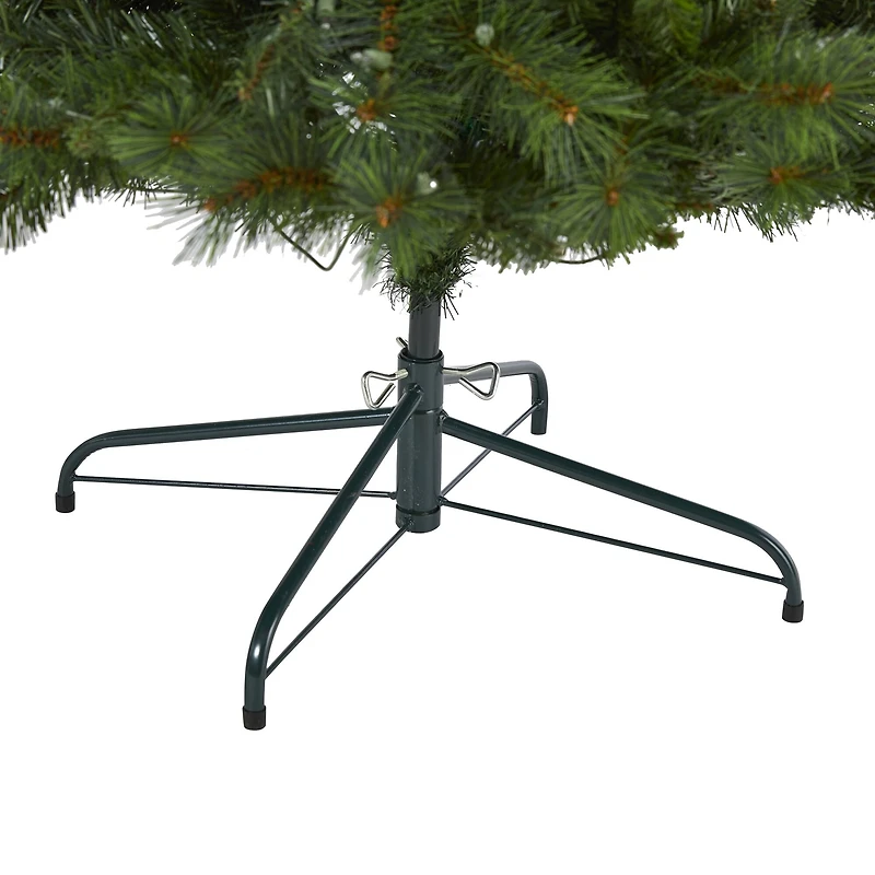 7.5ft. Pre-Lit West Virginia Mountain Pine Artificial Christmas Tree, Clear LED Lights