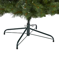 7.5ft. Pre-Lit West Virginia Mountain Pine Artificial Christmas Tree, Clear LED Lights