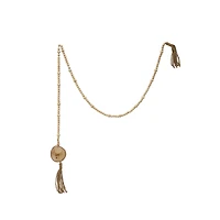 Hello Honey® 6ft. Paulownia Wood Beads with Deer Icons & Tassels Garland