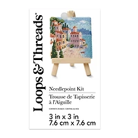 3" x 3" Portofino Needlepoint Kit with Easel by Loops & Threads®