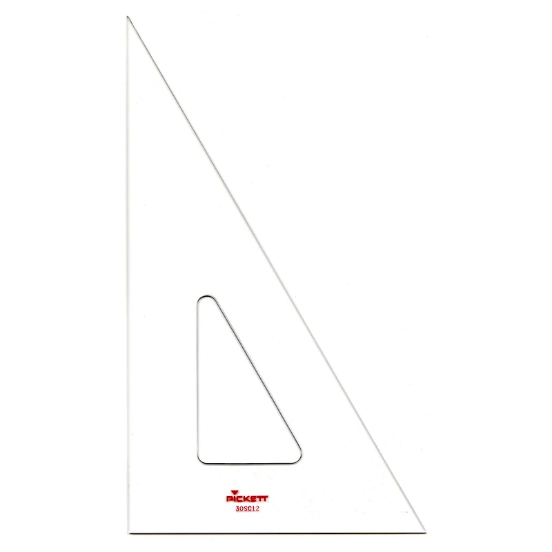 Pickett Acrylic 12" 30°/60°/90° Triangle