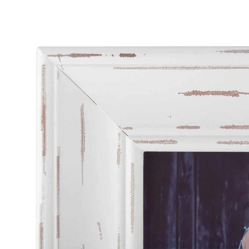 DII® White Distressed 4" x 6" Picture Frame
