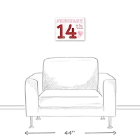 February Valentine's Date Canvas Wall Art