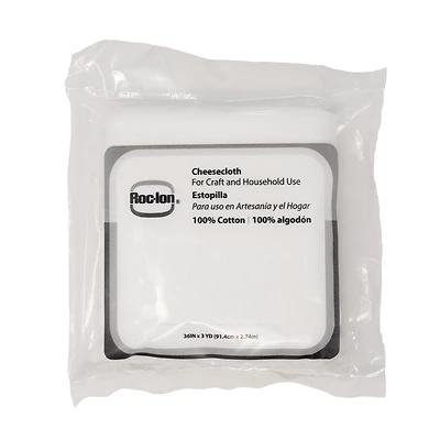 Roc-Lon 36" x 3yd. White Cotton Cheesecloth