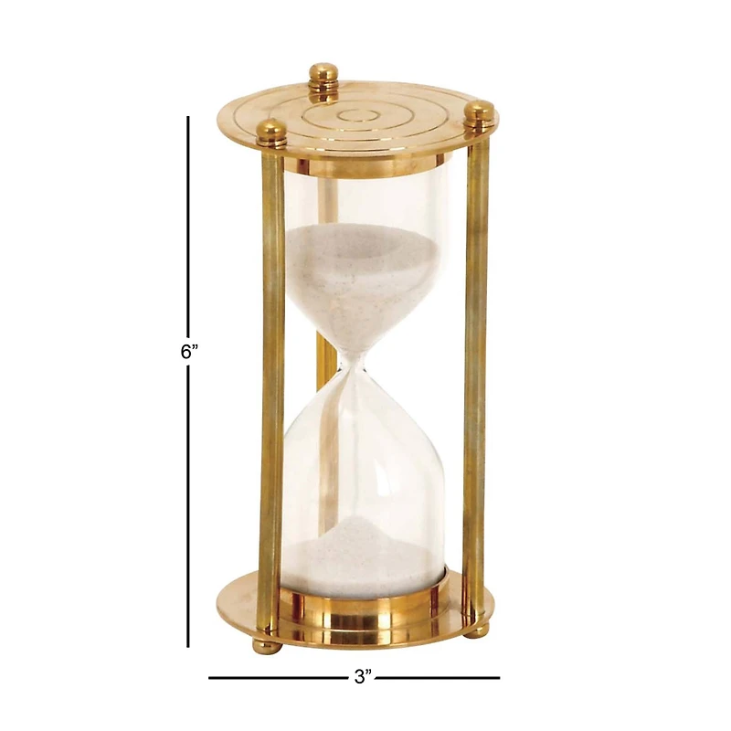 6'' Gold Brass Glam Timer