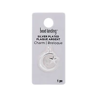 Silver Plated Star & Moon Charm by Bead Landing™