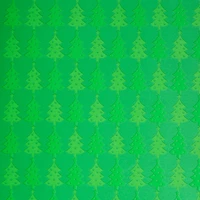 Green Foil Trees Premium Gift Wrap by Celebrate It™