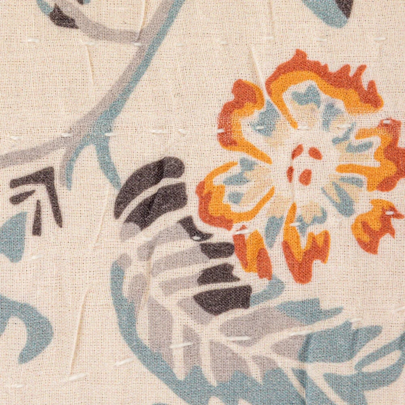 Hello Honey® 14" Floral Cotton Lumbar Accent Pillow