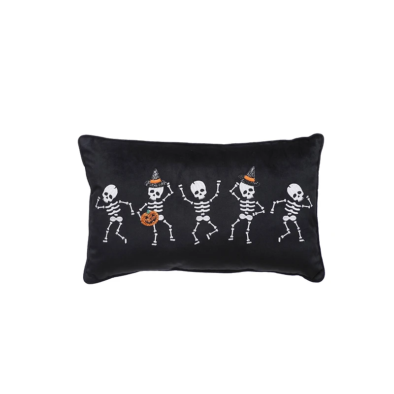 20" Dancing Skeleton Accent Pillow by Ashland®
