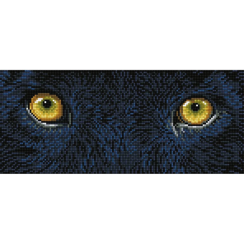 Diamond Dotz® Intermediate Black Panther Spy Diamond Painting Kit