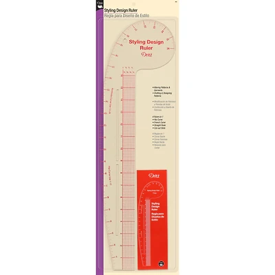 Dritz® Clear Curved & Straight Edge Styling Design Ruler