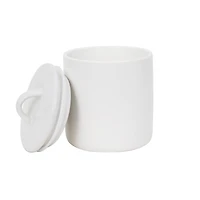 6.25" White Stoneware Canister by Ashland®
