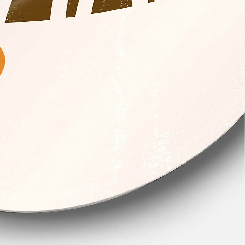 Designart - Abstract Minimal Sun and Moon In Earth Tones IV