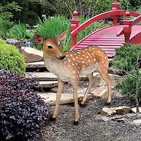 Design Toscano 31.5" Spotted Deer Forest Fawn Sculpture