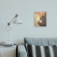 Stupell Industries Regal Lion Mane Safari Animal King Portrait Wall Plaque