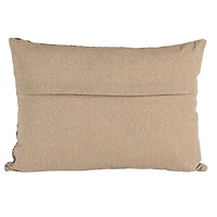 Hello Honey® 20" x 14" Green & Yellow Verdant Charm Linen Lumbar Pillow