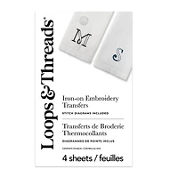 Monogram Iron-On Embroidery Transfer Set by Loops & Threads®