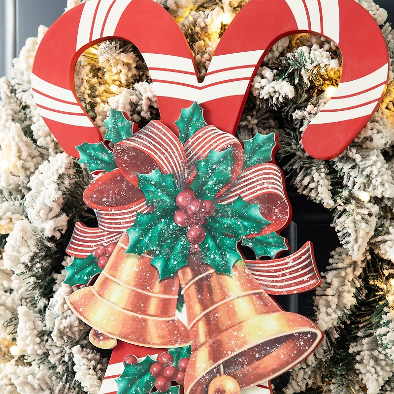 Glitzhome® Christmas Candy Cane Wall Décor