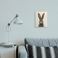 Stupell Industries Brown European Rabbit Portrait Painting Wall Plaque