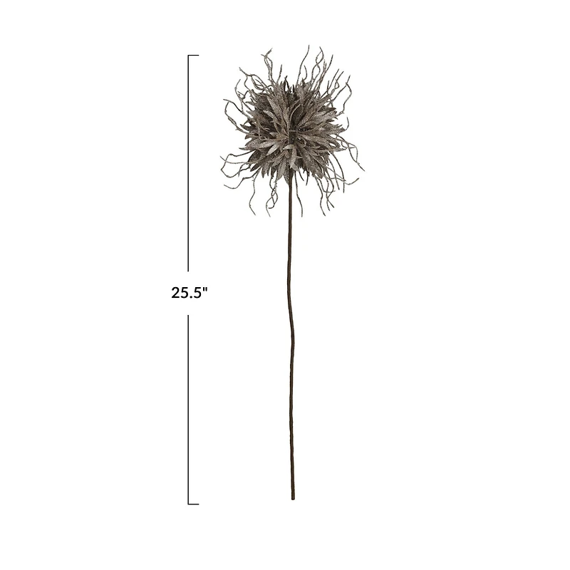 Hello Honey® 25.5" Faux Glittery Pewter Pick Stem
