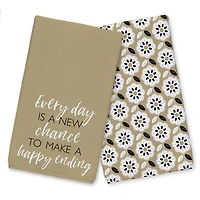 Every Day is a New Chance 16" x 25" Tea Towel Set of 2