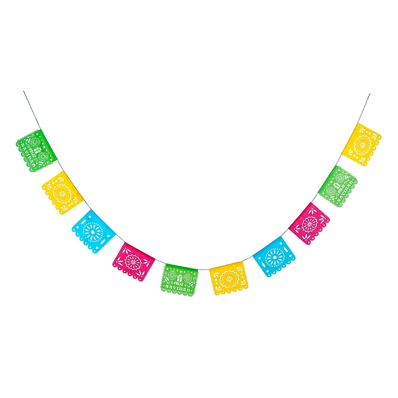 6ft. Feliz Navidad Paper Flag Garland by Ashland®