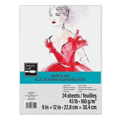 9" x 12" 43lb. Marker Pad by Artist's Loft®