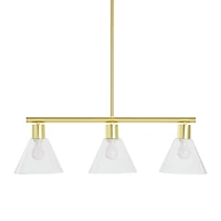 Hello Honey® Brushed Gold Modern Linear Ceiling Light